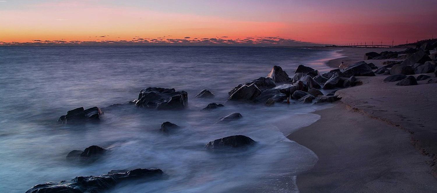 Beach Surf at sunset